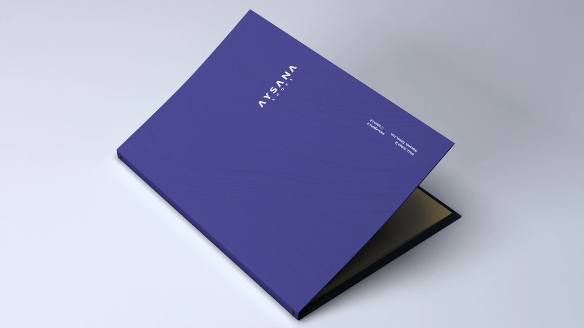 طراحی فولدر با کیفیت چاپ عالی