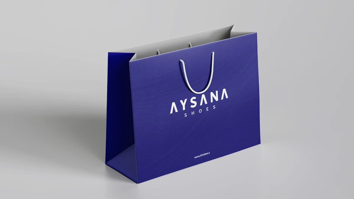 طراحی ساک دستی تبلیغاتی با لوگوی شرکت صنعتی