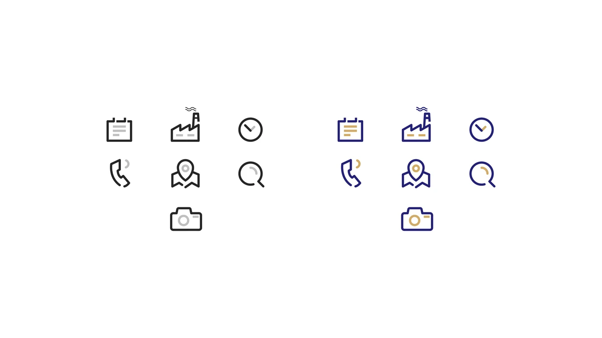 طراحی آیکون های خلاقانه برای شرکت‌های تولیدی