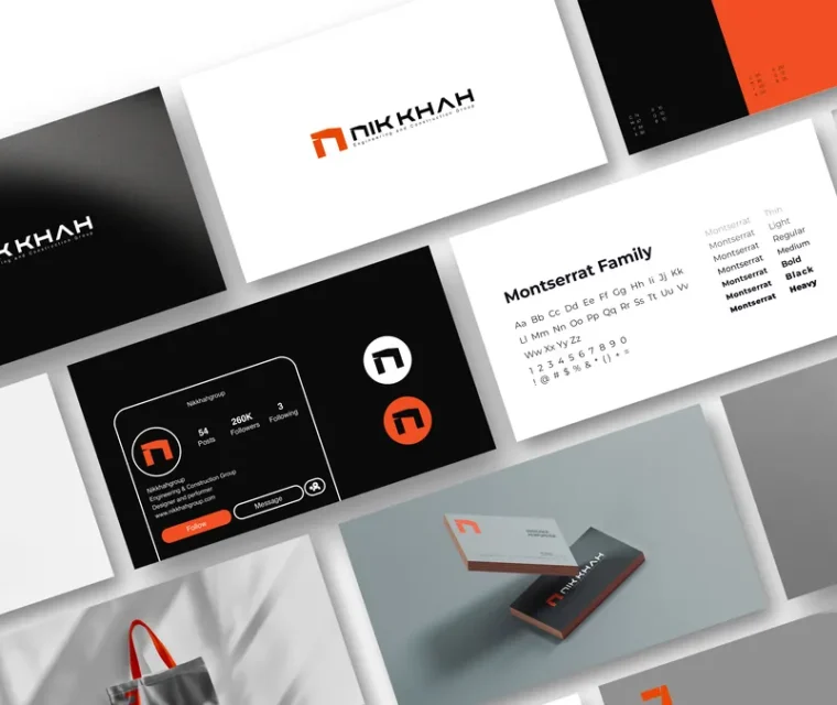 طراحی ست اداری لوکس با چاپ دیجیتال و رنگ خاص