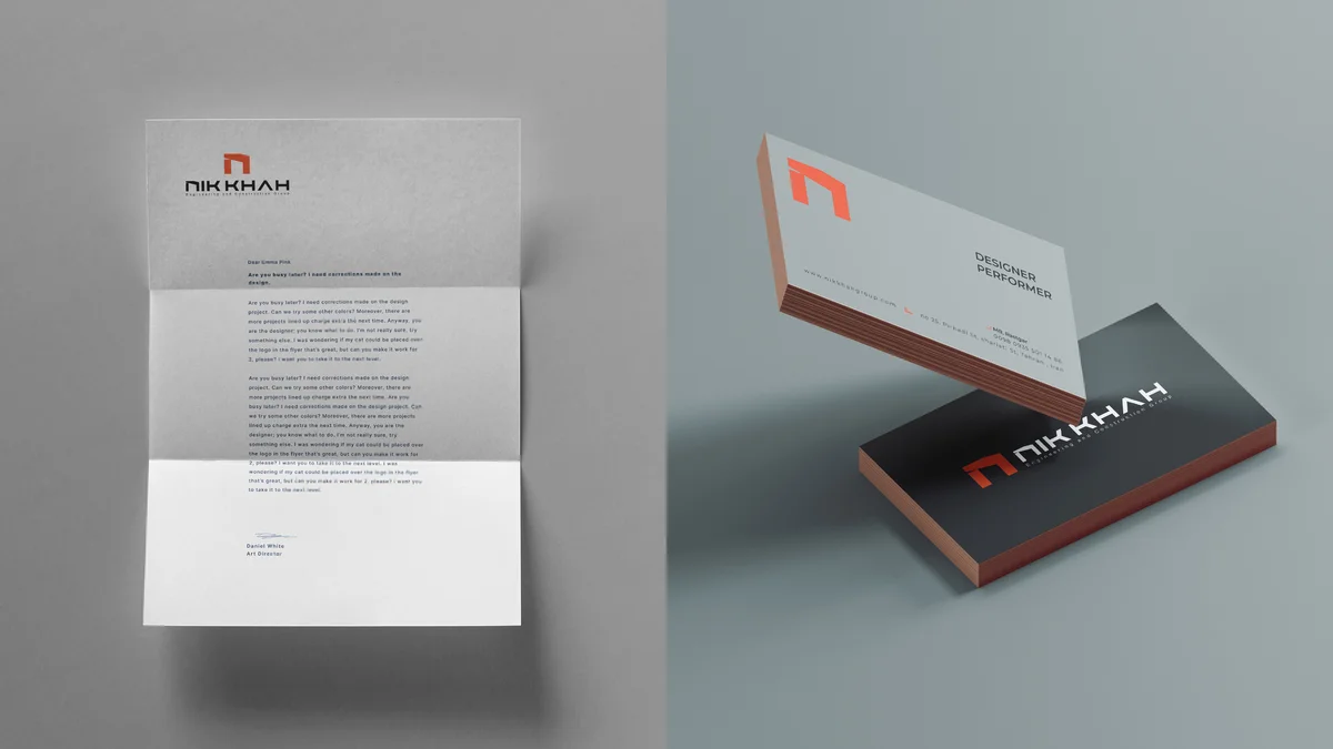 طراحی سربرگ و ست اداری با ساختار هماهنگ و اصولی