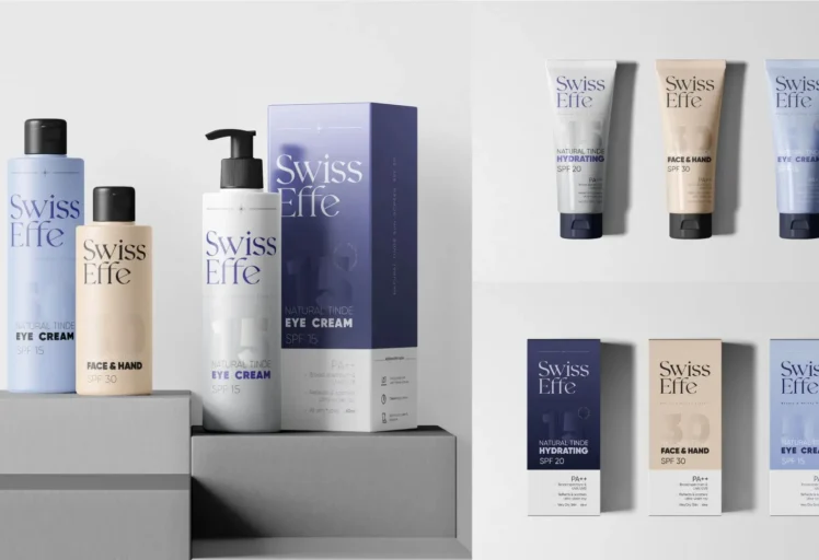 طراحی جعبه محصولات بهداشتی با رنگ‌بندی متناسب با محصول