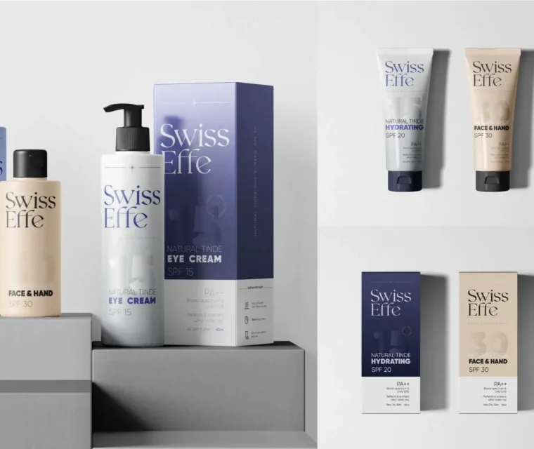 طراحی جعبه محصولات بهداشتی با رنگ‌بندی متناسب با محصول