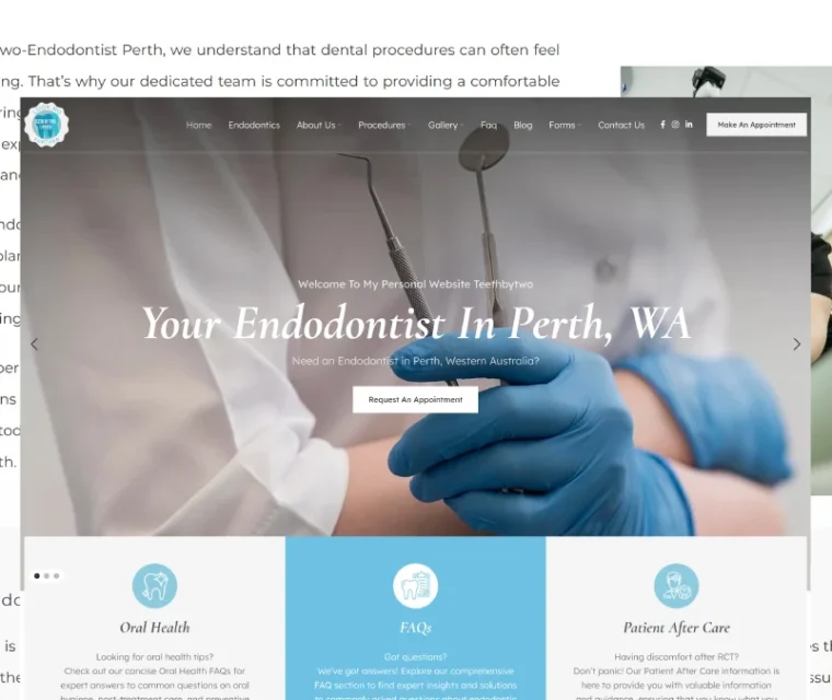 بهترین طراحی سایت دندانپزشکی