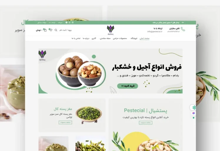 ساخت فروشگاه اینترنتی پسته با سیستم مدیریت محتوای آسان
